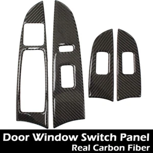 Real Carbon Fiber Door Window Switch Panel Trim Cover Fits 09-12 IS250 IS350 ISF - Picture 1 of 4