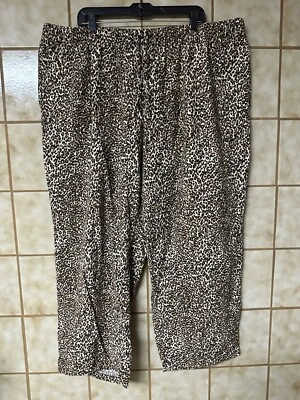 Liz Claiborne Women’s Plus Soft & Cozy Animal Print Lounge Pants, Sz 3XL - Image 1 of 4