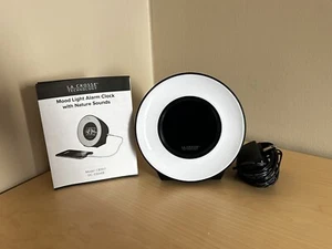 La Crosse Technology Alarm Clock w/ Nature Sounds + Color Ring Light *see video! - Picture 1 of 11