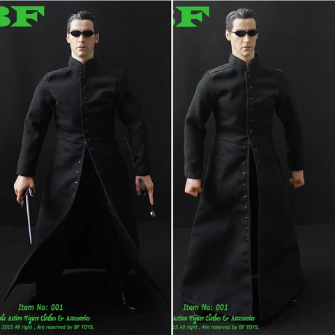 BF Toys 1/6 The Matrix Keanu Reeves Clothes Set Accessory Fit 1/6 Action Figure Cover