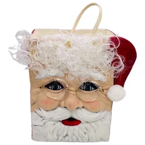 Gift/Paper Bag Pottery Art Ceramic Santa Claus Hand Painted -Minnesota Artisans- - Picture 1 of 10