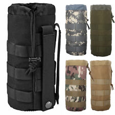 Tactical Molle Water Bottle Pouch Hiking Kettle Carry Bag Gear for Belt Backpack