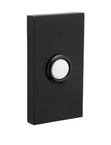Baldwin 4863 3" x 1.625" Contemporary Bell Button - Satin Black 4863-190 *New - Picture 1 of 3