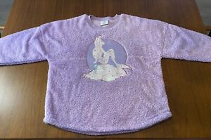 The Little Mermaid Anniversary Spirit Jersey for Adults purple sequin Medium