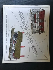 Shakespeares Geburtsort Papiermodellbausatz Waldo Lanchester Vintage Anne Hathaway - Bild 1 von 4