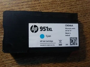 HP 951XL Cyan OEM Ink Cartridges - EMPTY; NEVER REFILLED! - Photo 1/3