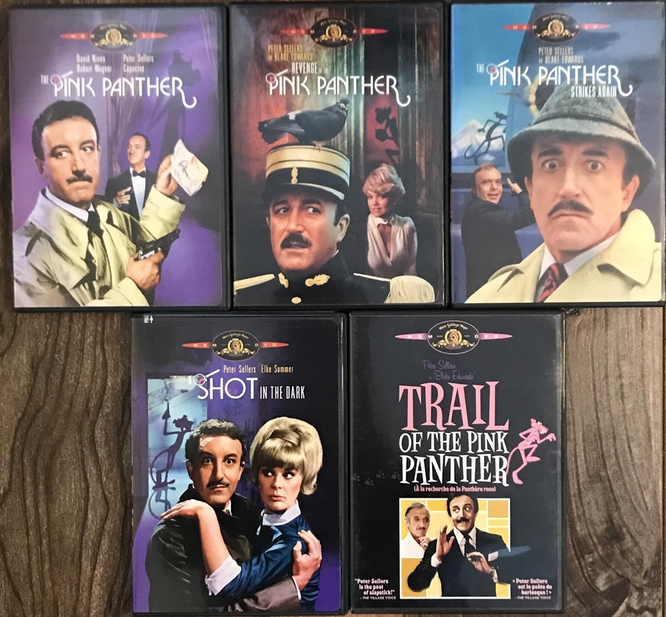 Peter Sellers & Pink Panther dvd bundle - Trail Revenge Strikes again Shot Dark - Image 1 of 4