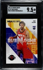 2022-23 Panini NBA Hoops - RiseNShine Memorabilia #RS-TE Tari Eason RC SGC 9.5 - Picture 1 of 2