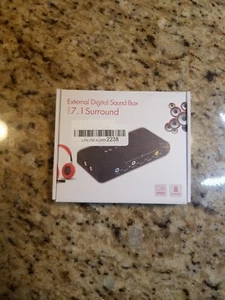 external digital sound box 7.1 Surround 8 Channels New - Picture 1 of 3