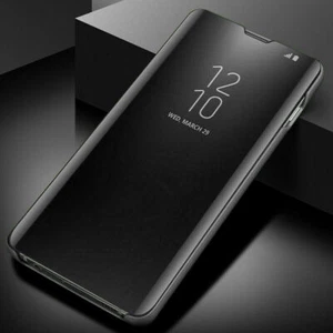 For Samsung Galaxy S25 S24 S23 S22 S21 Clear S-View Mirror Flip Case Stand Cover - Picture 1 of 24