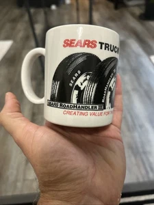 Vintage Sears Road Handler Truck Tire Ctr Advertising Coffee Cup Mug - Picture 1 of 10