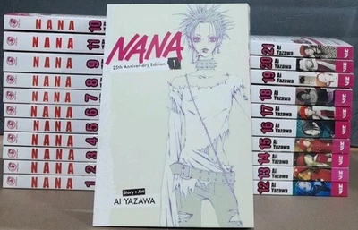 Nana English Manga Vol 1-21 Viz Media Original, New Complete Set + 25th Edition  - Image 1 of 4
