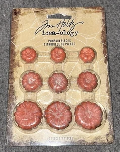 Tim Holtz Idea-ology Pumpkins #TH94267 Miniature 9 Pieces TV1 - Picture 1 of 2