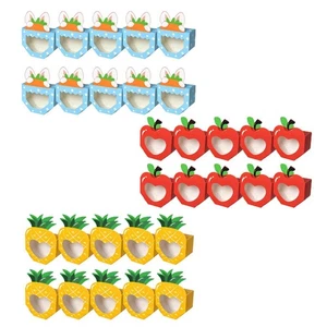 10x Foldable Candy Boxes Portable Cute Treat Boxes for Birthday Holiday - Picture 1 of 19