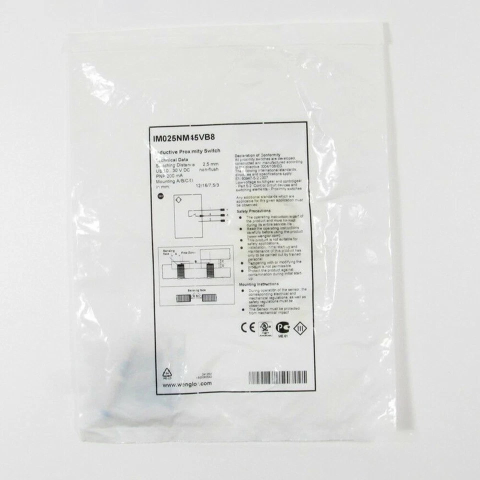 I12H001 For Wenglor Proximity Switch Sensor - Image 1 of 1