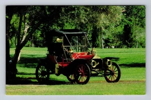 1909 Hupmobile Latón Runabout, Coche, Transporte, Antigua, Postal De Colección - Imagen 1 de 2
