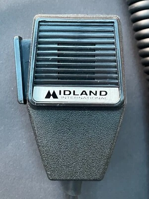 SHARMANS New CB radio microphone with Midland International aluminium logo