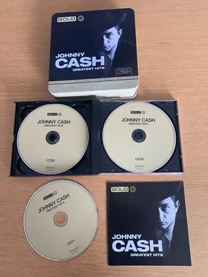 Johnny Cash 3er CD Gold mit Metall-Box (2008), gebraucht, sehr guter Zustand  - Bild 1 von 4