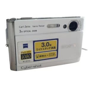 Sony Cyber-shot DSC-T70 White 8.1MP 3x Zoom Compact Digital Camera From Japan - Picture 1 of 6
