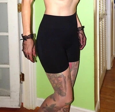 Faja de pierna corta negra vintage M modeladora pinup retro modeladora braguita Foto 1 de 4