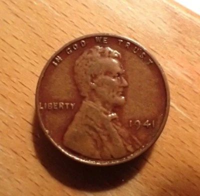 1941 DDO FS-103 (18.3) ERROR LINCOLN CENT NICE VERY FINE VF COIN #1 - Image 1 of 4