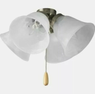 Progress Lighting AirPro Four-Light Ceiling Fan Light in Brushed Nickel  - Image 1 of 3