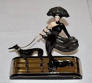 Franklin Mint House Of Erte Limited Edition Symphony In Black Figurine ~ CCM - Picture 1 of 8