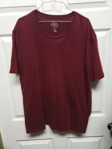 Camiseta elástica St John's Bay para hombre talla 2XL vino manga corta  - Imagen 1 de 10