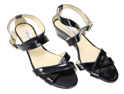 Jimmy Choo Zapatos Mujer (Eu) 39.5 Bajo Plataforma Tacón Sandalias Tobillo Tira - Imagen 1 de 4