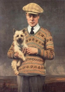 CAIRN TERRIER & THE DUKE OF WINDSOR CHARMING DOG GREETINGS NOTE CARD - Picture 1 of 1