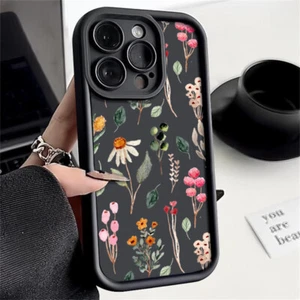 Shockproof Flowers Bumper Soft Case For iPhone 17 16 15 14 Pro Max 13 12 Cover - Picture 1 of 20