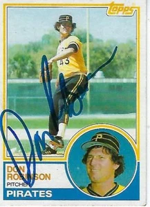 DON ROBINSON SIGNED 1983 TOPPS #44 - PITTSBURGH PIRATES - Picture 1 of 1