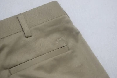 Pantalones Cortos de Golf Callaway Beige Rendimiento Plisados Atléticos Para Hombre Talla 34 x 11" Foto 1 de 4