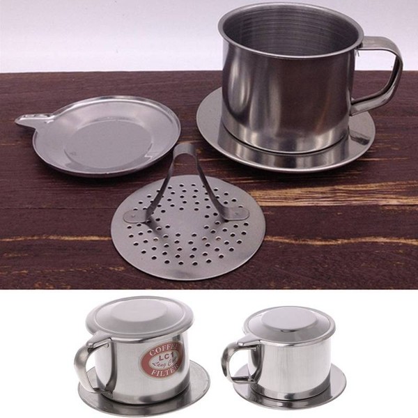 Vietnam Vietnamese Coffee Filter Cup Drip Maker Infuser Handle Stainless Steel Photo Related