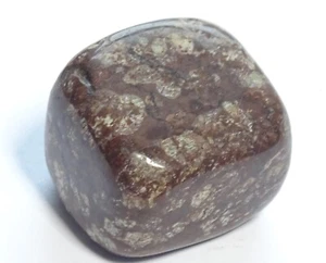 BROWN SNOWFLAKE OBSIDIAN TUMBLESTONE 2.1 x 1.8 cms 14.58 gms #3 - grief - Foto 1 di 4