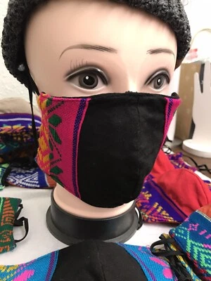 3 Face Mask Colorful Design , Cubre Bocas Artesanales Mexicanos 3 Piezas - Image 1 of 4