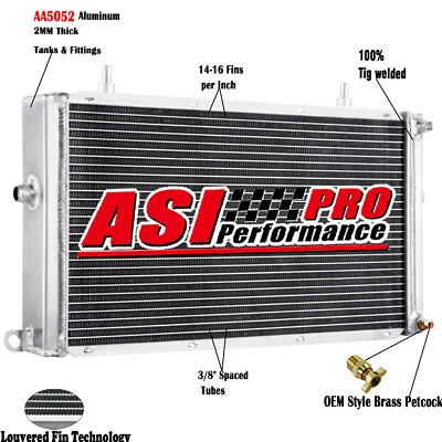 3 Row Aluminum Radiator fit 1998-03 Jaguar XJR 00-03 2002 XKR Vanden Plas 4.0L - Image 1 of 4