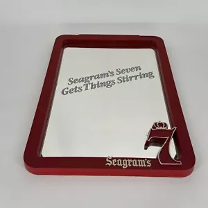 Specchio pubblicitario vintage raro originale Seagrams Seven Bar Tavern - Foto 1 di 8