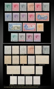 1938 - 1946 BAHAMAS KING GEORGE VII ISSUE SCT 100-113 MINT NEVER HINGED VLH USED - Picture 1 of 1