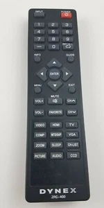 DYNEX ZRC-400 TV REMOTE CONTROL DX-15L150A11, DX-22L150A11,DX-19L150A11 MC65 - Picture 1 of 2