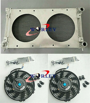 Aluminum Radiator +Shroud +FAN For VW Golf MK2 GTI/SCIROCCO 1.6 1.8 8V brand new - Image 1 of 4