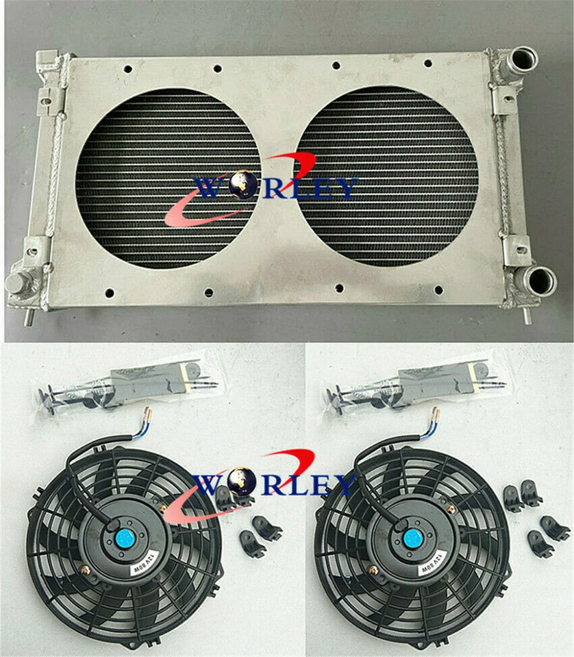 Aluminum Radiator +Shroud +FAN For VW Golf MK2 GTI/SCIROCCO 1.6 1.8 8V brand new - Image 1 of 4