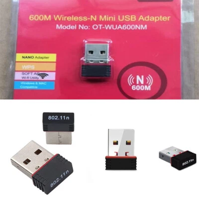 Mini USB Signal Desktop Network 150M Wireless RTL8188 Card WiFi Network Computer - Image 1 of 4