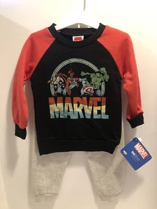 2T Boys Marvel 2pc outfit long sleeve shirt and pants New with tags - Picture 1 of 3