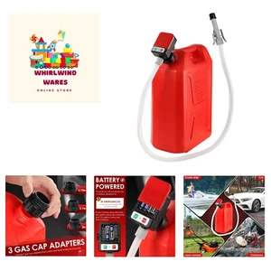 Automatic Fuel Transfer Pump - AA Battery Powered, Gas Pump With Quick Flow C... - Picture 1 of 10