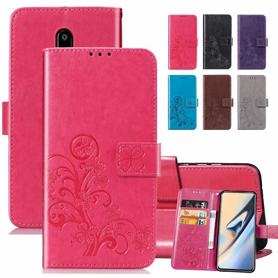 Magnetic Pattern Leather Wallet Stand Case Cover For OnePlus 7T/7T Pro/7/6/6T/5 - Image 1 of 4