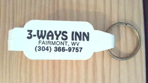 3-Ways Inn, Fairmont, West Virginia Keychain. key chain ring tag - Picture 1 of 3