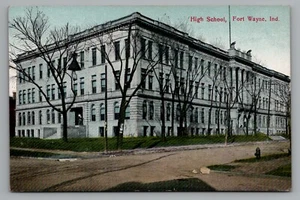 High School Fort Wayne Indiana Unposted Postcard - Picture 1 of 2