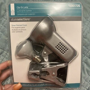 Style Selections Electric Clip-On Lamp NIP Item 0061726  Model 17346-004 25 Watt - Picture 1 of 2