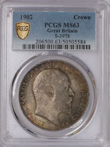 1902 Great Britain Crown PCGS MS63. Free shipping. - Picture 1 of 2